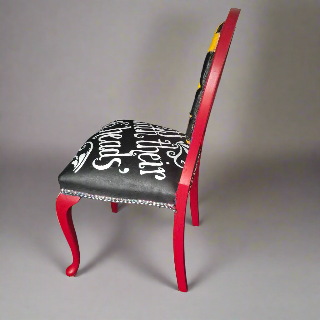 'Off with their heads' whimsical chair My Store